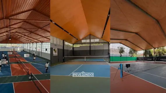 3 Ide Plafon PVC Padel yang Bikin Lapangan Terlihat Modern dan Profesional