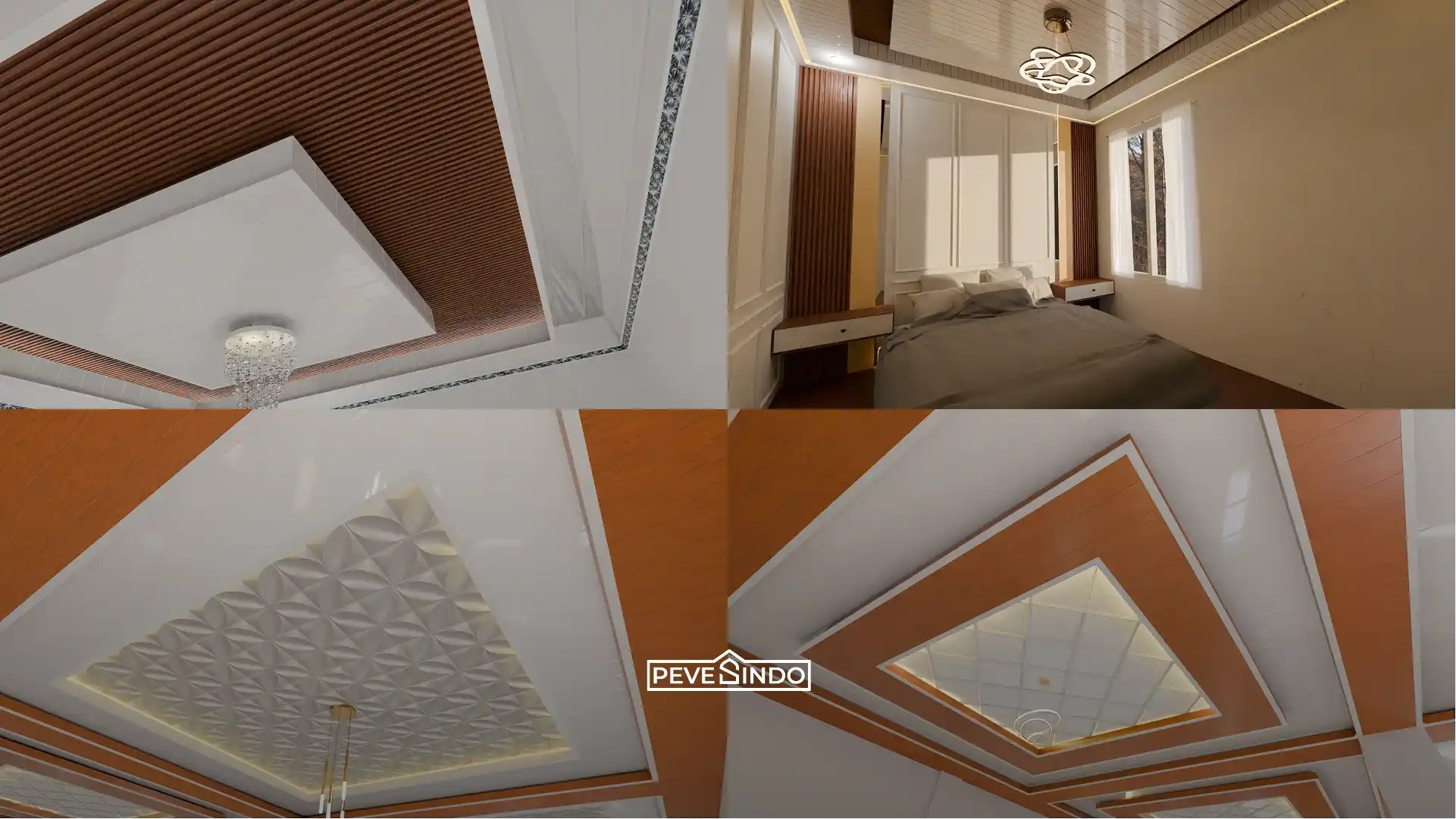 7 Desain Plafon PVC Bertingkat Bebas Rayap & Perawatan