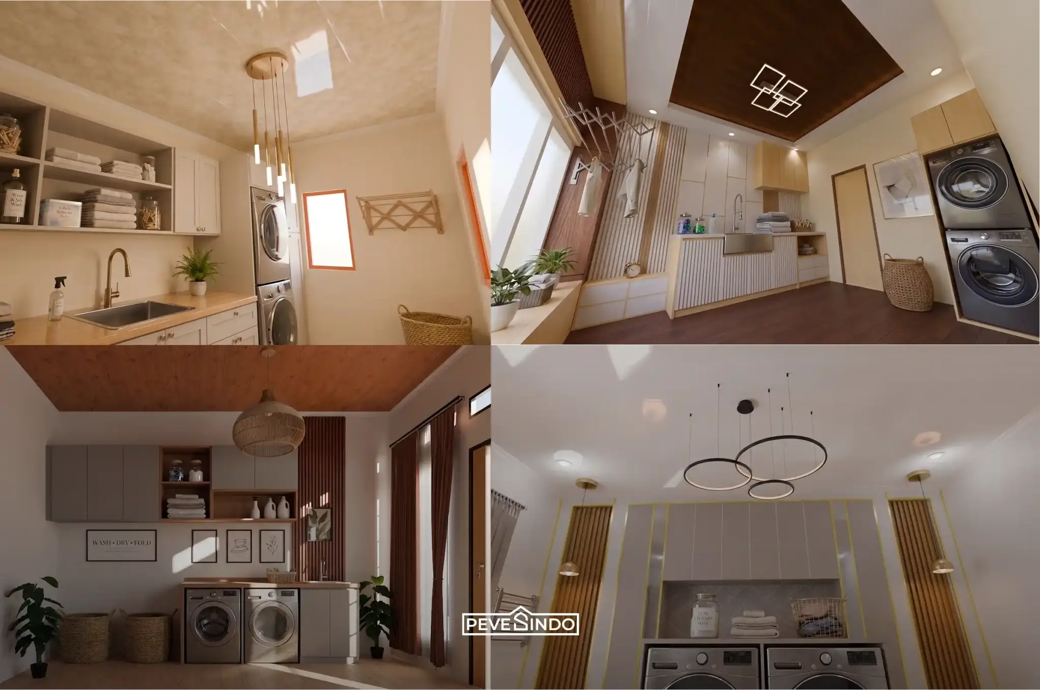 Plafon PVC Laundry Room: 10 Model & Inspirasi Desain