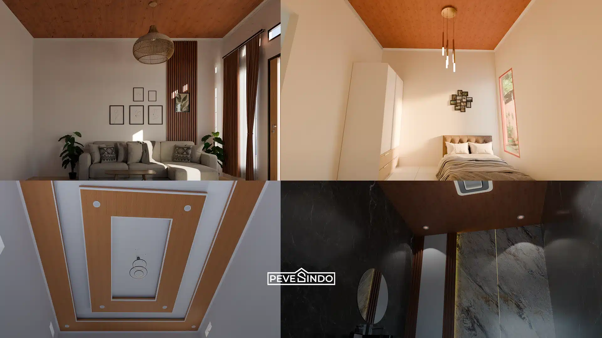 5 Ide Plafon PVC Oak Estetik & Anti Rayap